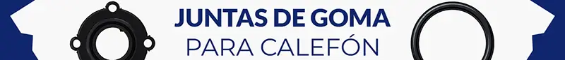 Juntas de goma o amianto para calefón eléctrico James, Thompson, Sirium y Bronx. Para resistencias blindadas de bronce con rosca.