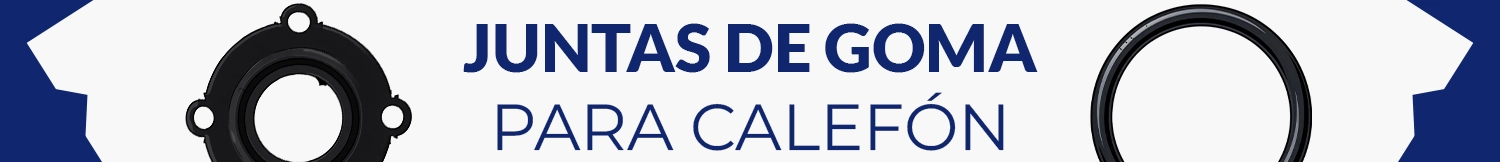 Juntas de goma o amianto para calefón eléctrico James, Thompson, Sirium y Bronx. Para resistencias blindadas de bronce con rosca.