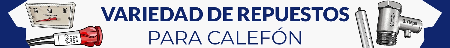 Repuestos para calefón eléctrico, luz piloto, ánodo barra de magnesio para resistencias blindadas en cobre, termómetro para calefón eléctrico, válvulas de seguridad para calefón eléctrico y más.